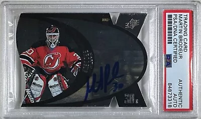 Martin Brodeur Auto Card Upper Deck #27 1997 New Jersey Devils PSA Encap • $143.99