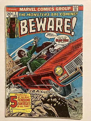 Beware! #2 The Monsters Are Coming John Romita Cover Marvel Comics 1973 • $2.50