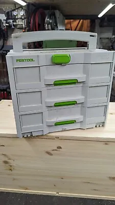 £30 • Buy Festool Systainer Sys 4 Tl-sort/3 Draw Storage Plus Inserts Organiser