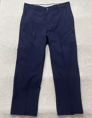 Footjoy FJ Pants Mens 34X30 Navy Blue Performance Athletic Stretch Golf Adult • $18.40