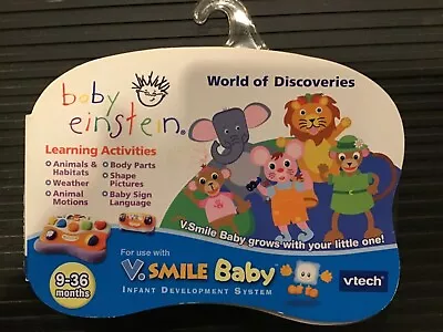 $5 • Buy NIP  Baby Einstein World Of Discoveries Vtech V.Smile Baby Cartridge