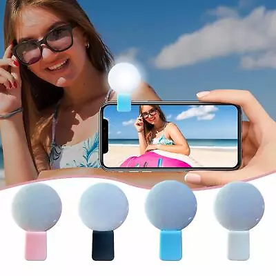 $10.99 • Buy Selfie LED Camera Ring Flash Fill Light Clip For Mobile Phone USB Rechargeable