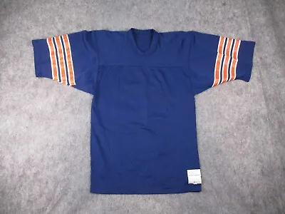 Vintage Chicago Bears Jersey Mens Medium Blue Medalist Sand Knit NFL Blank Adult • $29.99