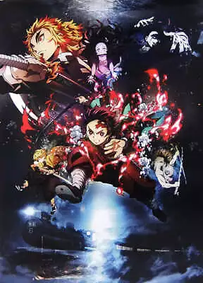 Poster Non-Credit B2 Key Visual Collection Demon Slayer Movie: Mugen Train Long • $51.99