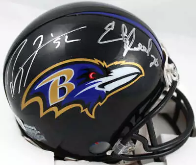 Ed Reed Ray Lewis Autographed Baltimore Ravens Mini Helmet-Beckett W Hologram *S • $392.99
