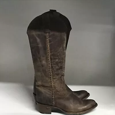 Lane Plain Jane Western Boot Brown Womens Size 8.5 Medium • $98.69