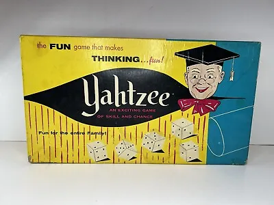Vintage 1961 Yahtzee Game With Extra Score Cards Outer Box Has Some Water Damage • $14.99