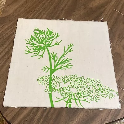 Vintage Marushka  Wall Art Flowers Linen 9 X 9 Mid Century Modern #8 • $9.99