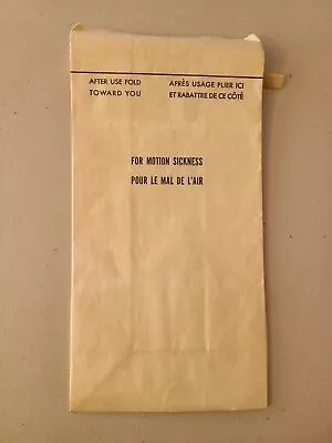 Unbranded Railroad Motion Sickness Bag (1970s) • $3