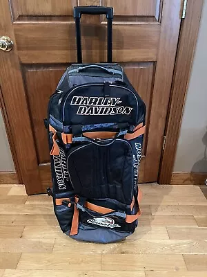 Screamin Eagle Harley-Davidson Rolling Luggage Bag • $84.99