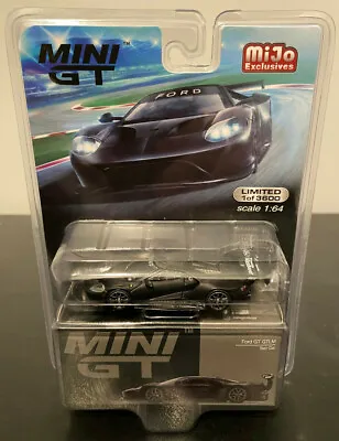Mini GT MiJo Exclusive Ford GT Ecoboost IMSA GTLM Racecar Test Car In Black • $15.99