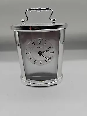 Vintage “Metamec” Silver Coloured Carriage Clock (Desk/Mantel) • £6.95