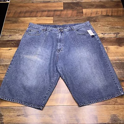 Vintage Kani Gold Denim Shorts Mens 46 Dark Blue Y2K Jean Hip Hop New • $29.99