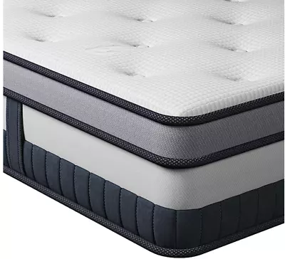 Vesgantti Twin Mattress 9 Inch Innerspring Multilayer Hybrid Single Mattress - • $70