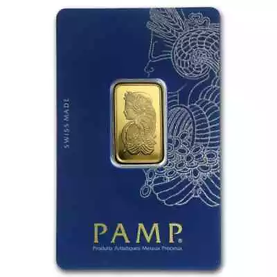 10 Gram Gold Bar PAMP Suisse Fortuna Veriscan® (In Assay) • $822.85