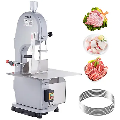 VEVOR 1500W Electric Meat Bone Saw Machine Commercial Frozen Meat Bandsaw Cutter • $382.99