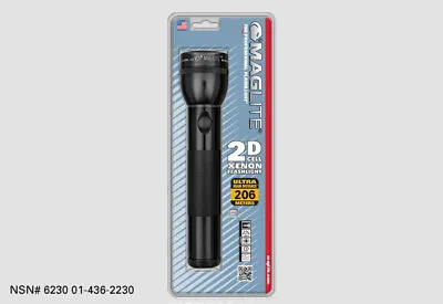 Maglite S2D016 Fullsize 2D Cell Flashlight 206 Meters Heavy Duty Police Black • $35.98