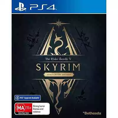 Skyrim - The Elder Scrolls V Anniversary Edition  - PS4 Playstation 4 Brand New • $69
