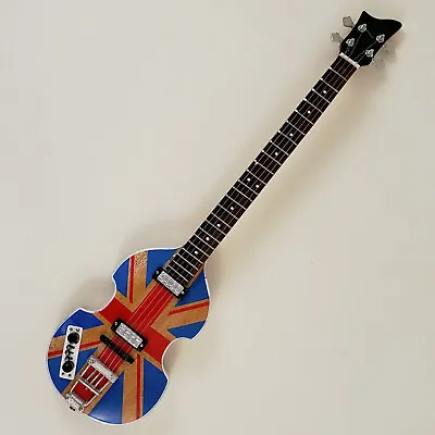 Paul McCartney Union Jack Violin Bass Miniature Guitar Replica  Fab Four Beatles • $38.99