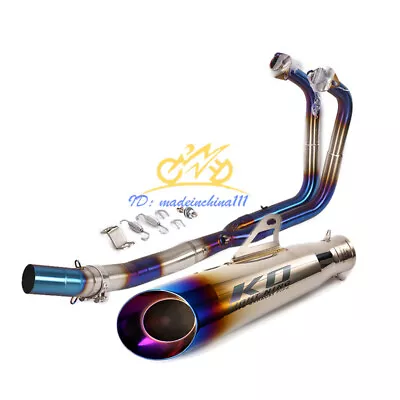 For Kawasaki Z400 Z250 Ninja 400 2017-2022 Full System Exhaust Tips Header Pipe • $218.50