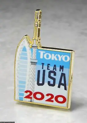 Olympic Pins Badge 2020 Tokyo Japan Team Usa Noc Iceberg Building & Tower • $14.99