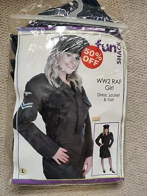 Fun Shack WW2 RAF GIRL Fancy Dress L [No Hat] **Postage Deal And Up To 50% Off* • £15