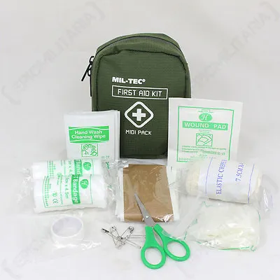 £14.45 • Buy FIRST AID MIDI PACK - Kit Bag Emergency Medical Travel Car Cadet Walking Hiking
