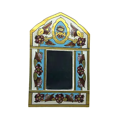 VTG Handpainted Floral Moroccan Mirror Disney World Morocco Expo Orig Price Tags • $25.50