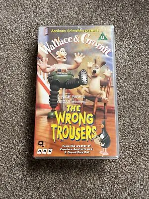 Wallace And Gromit - The Wrong Trousers VHS Video Tape- BBC Aardman Animations • £4.95