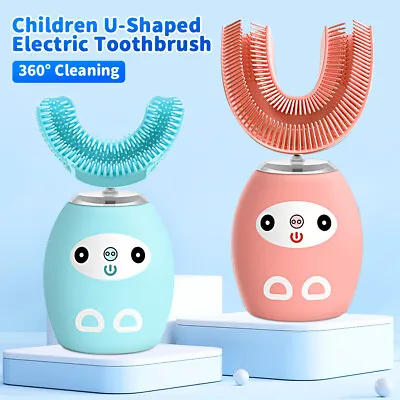 $17.52 • Buy Sonic Electric Toothbrush Kids Automatic U Shape Head Children Brush Age 2-15
