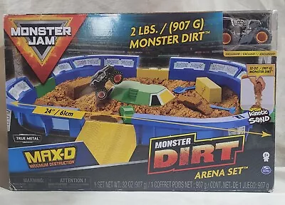 Monster Jam Dirt Arena Playset 2 Lbs Of Monster Dirt 1:64 Scale Die Cast Truck • $38