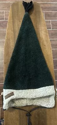 BULA Ski Hat Stocking Cap Vintage Gray Black Fleece Over Ear One Size USA Jester • $34