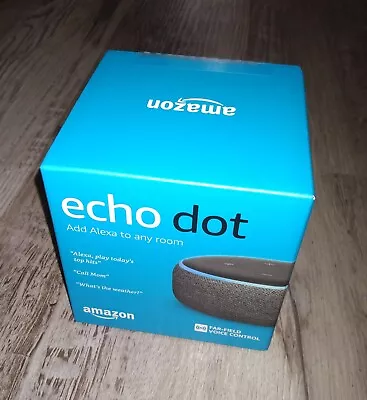 New In Box Amazon Echo Dot 3rd Gen • $20
