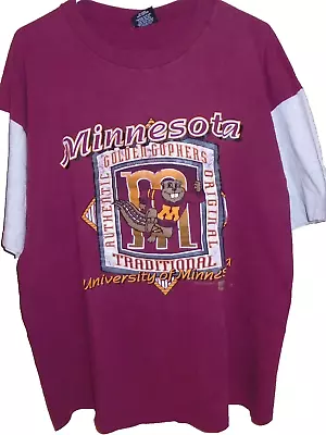Vintage 1990s Minnesota Gophers T Shirt Size XL  • $30
