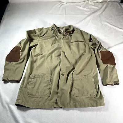 Vintage Cabelas Field Coat Mens Extra Large Green Padded Chore Jacket Safari • $32.29