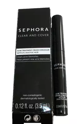 SEPHORA CLEAR AND COVER ACNE TREATMENT CREAM CONCEALER 7 Olive 0.12 OZ BOXED • $9.99