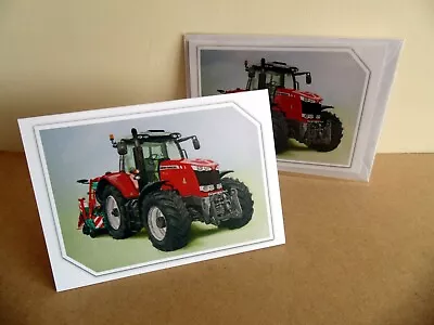 Massey Ferguson Tractor Greeting Card 4x6  • £2.75