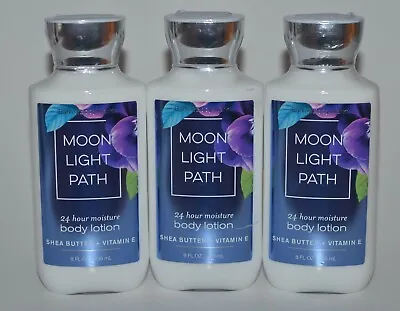 3 Bath & Body Works Moonlight Path Lotion Cream Hand Large 8 Oz Shea Butter • $59.99
