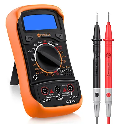 Neoteck Digital LCD Multimeter Voltmeter Ammeter AC DC Current Circuit Tester • £12.99