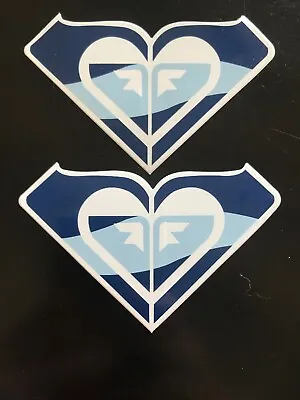 Roxy Logo Sticker Set- Blue & White Wave - Authentic -4”- Surf Snow Decal • $4.50