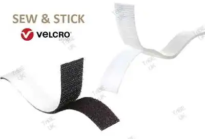 VELCRO® Brand Sew & Stick Hook And Loop Fastener For Fabrics To Hard Surfaces • £0.99