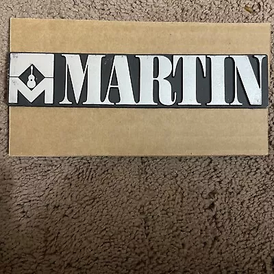 Vintage Martin Guitar Aluminum Plate Logo Name Plate Badge For Guitar Case • $42