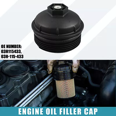 Engine Oil Filter Housing Cover Cap 03H115433 For VW Atlas 3.6L V6 2018-2022 • $18.79