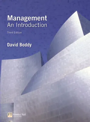Management: An Introduction By David Boddy (Paperback) FREE Shipping Save £s • £3.20