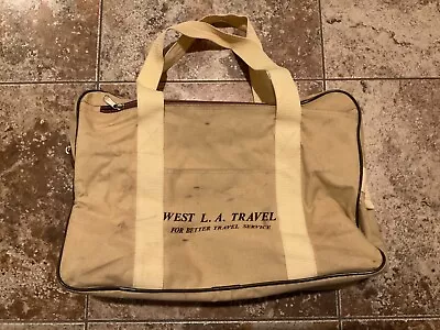Vintage Promotional West L.a. Travel Canvas Tote Bag Used As Is • $17.59