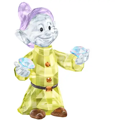 Swarovski Dopey Disney  Snow White Dwarf Crystal Figurine #5428558 New In Box • $199