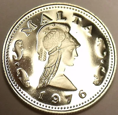 Rare Proof Malta 1976 2 Cents~Penthesilea~Queen Of The Amazons~Free Shipping • $9.39