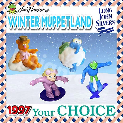 Long John Silver's 1997 WINTER MUPPETLAND Fozzie MUPPETS Piggy YOUR Toy CHOICE • $5