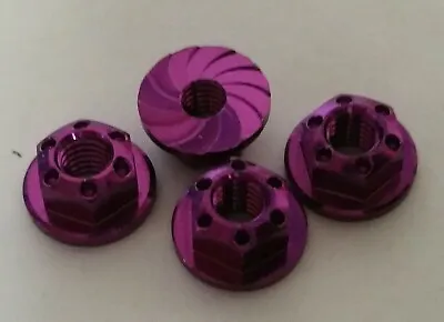 1/10 RC Car On Road Drift Realistic Wheel Nuts Purple Alloy • £4.99