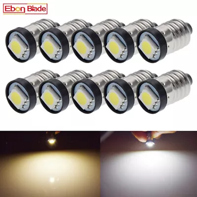 3V 6V E10 Screw Base LED Light Torch Bulb Mini Lamp Warm White / White 3 Volt 6 • $7.99